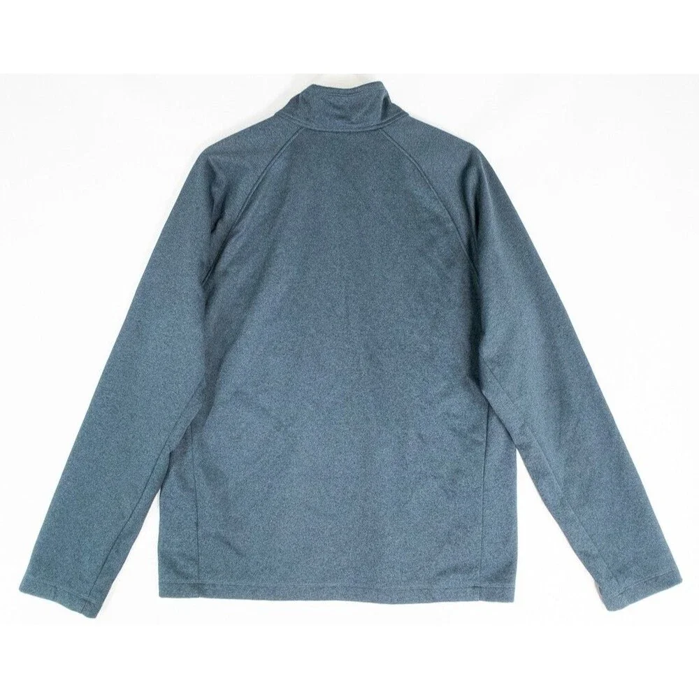 The North Face Jacket Men's Large Blue Green 1/2 Zip Pullover Fleece Long Sleeve
